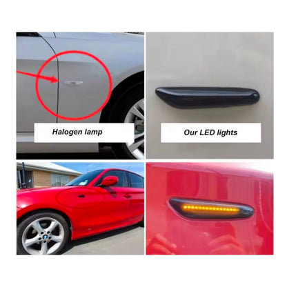 Frecce Laterale Led per BMW Serie 1, 3, 5, X3, X1 (Compatibilità in Descrizione), Plug and Play