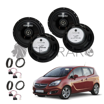 FerraroStore Kit 4 Altoparlanti | ASC-652PC | Ant/Post | Opel Meriva B (2010-2017)