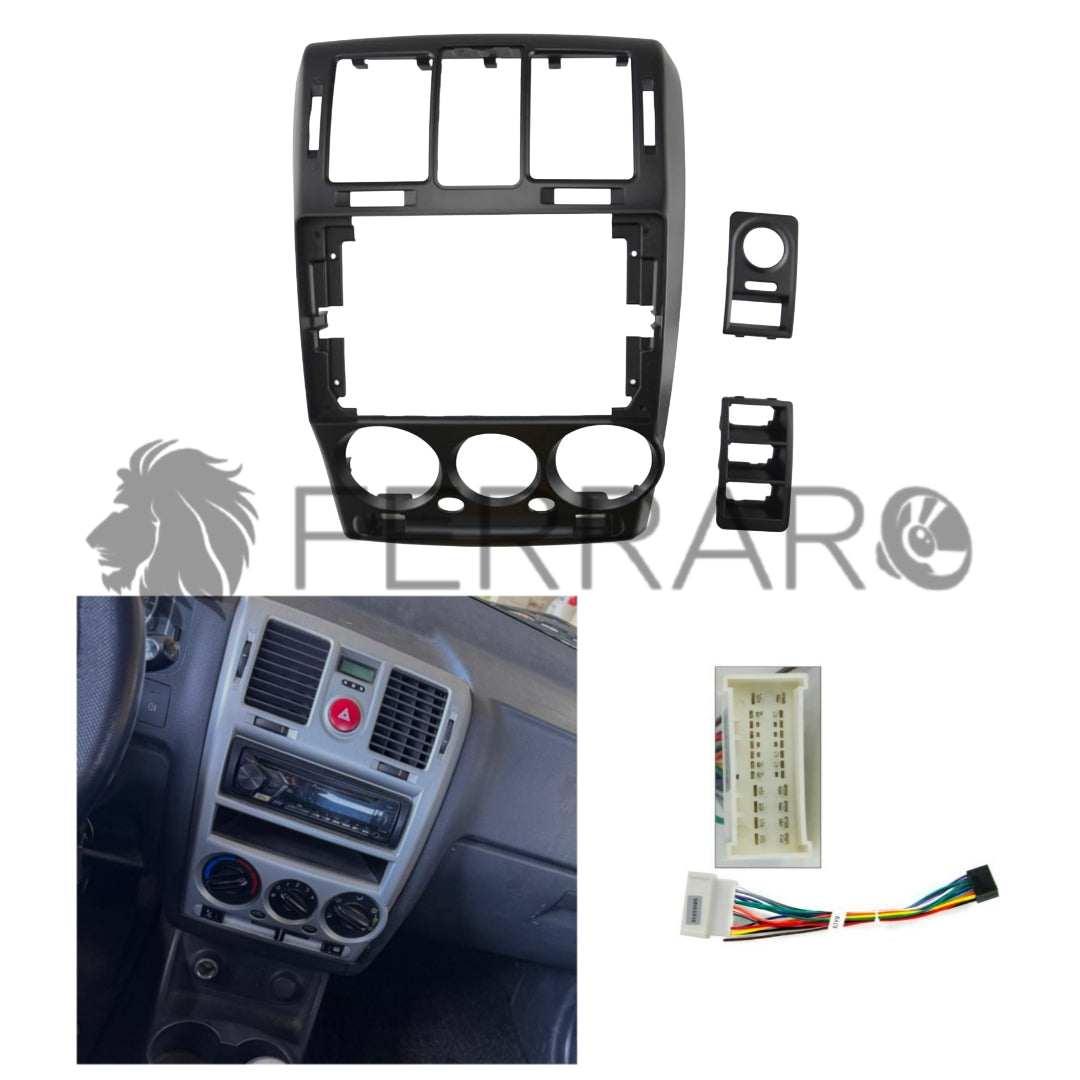 Kit Montaggio Autoradio 9"Pollici Hyundai Getz (2002-2011) Mascherina, Cablaggio Autoradio Android