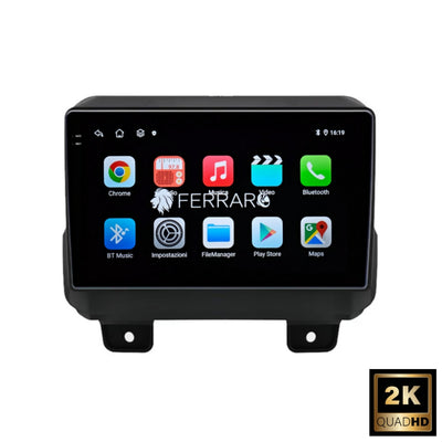 Autoradio per Jeep Wrangler 4 JL 9" 2K | 2017-2025 | Android | Bluetooth | CarPlay | Android Auto | 12/256GB Ram