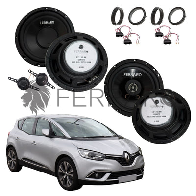 FerraroStore Kit 6 Altoparlanti | ASK-165.2 | ASC-652PC | Ant/Post | Renault Scenic IV | 4ª Serie (Dal 2016>)