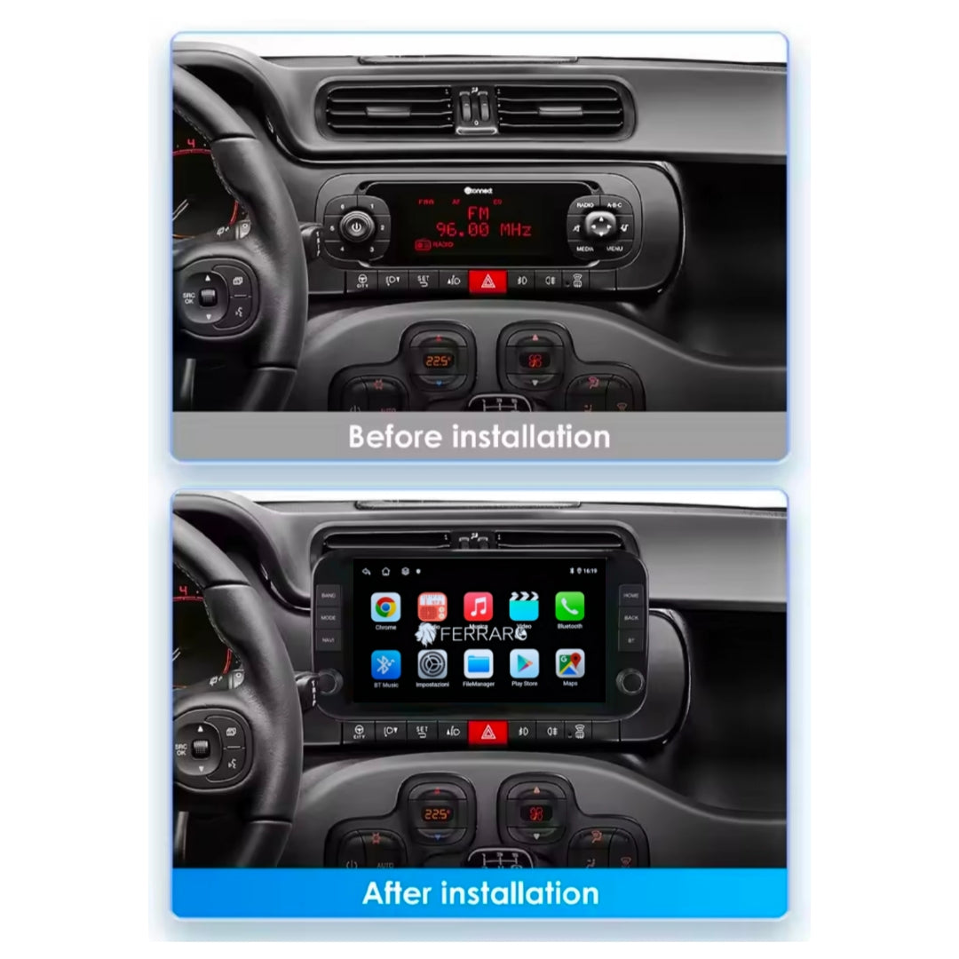 Autoradio per Fiat Panda 3a Serie 7" | Dal 2013> | Android | Bluetooth | CarPlay | Android Auto | 2/32GB Ram