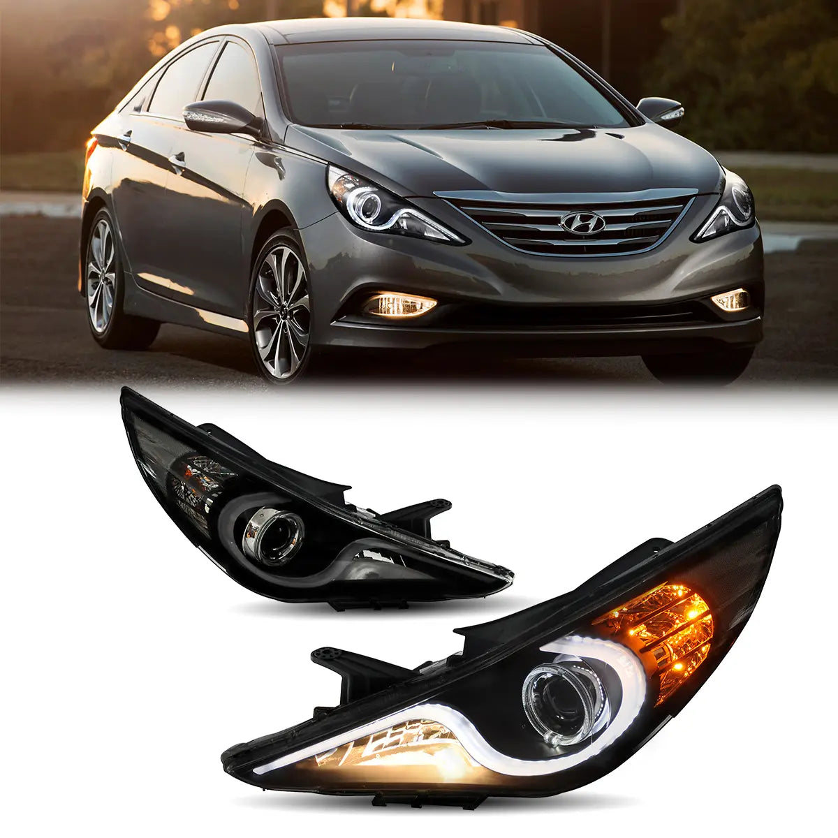 Fanali Anteriore Completo per Hyundai Sonata (2011-2014) a LED