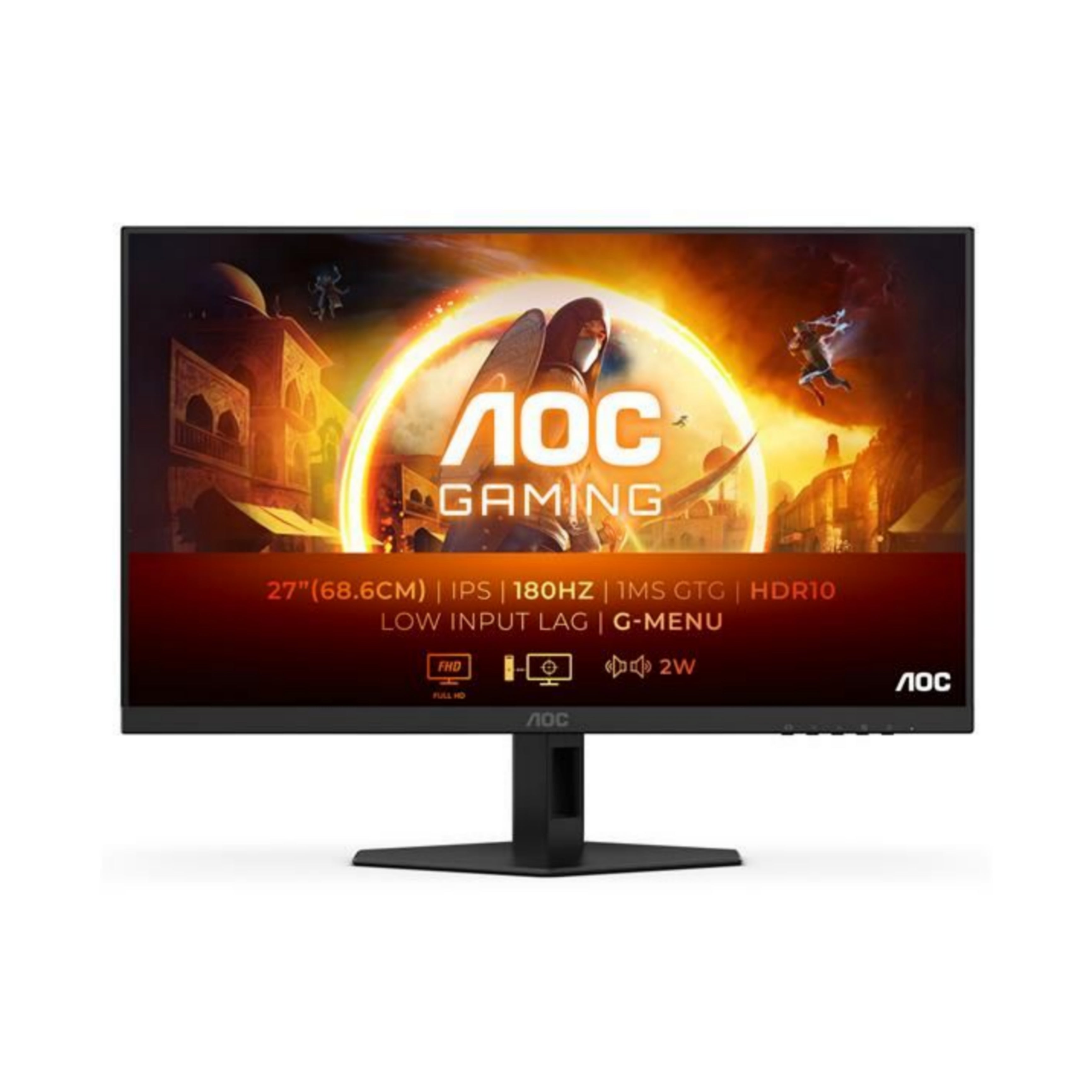 AOC Monitor Gaming 27" FHD | 27G4XE | IPS, 180Hz/1ms