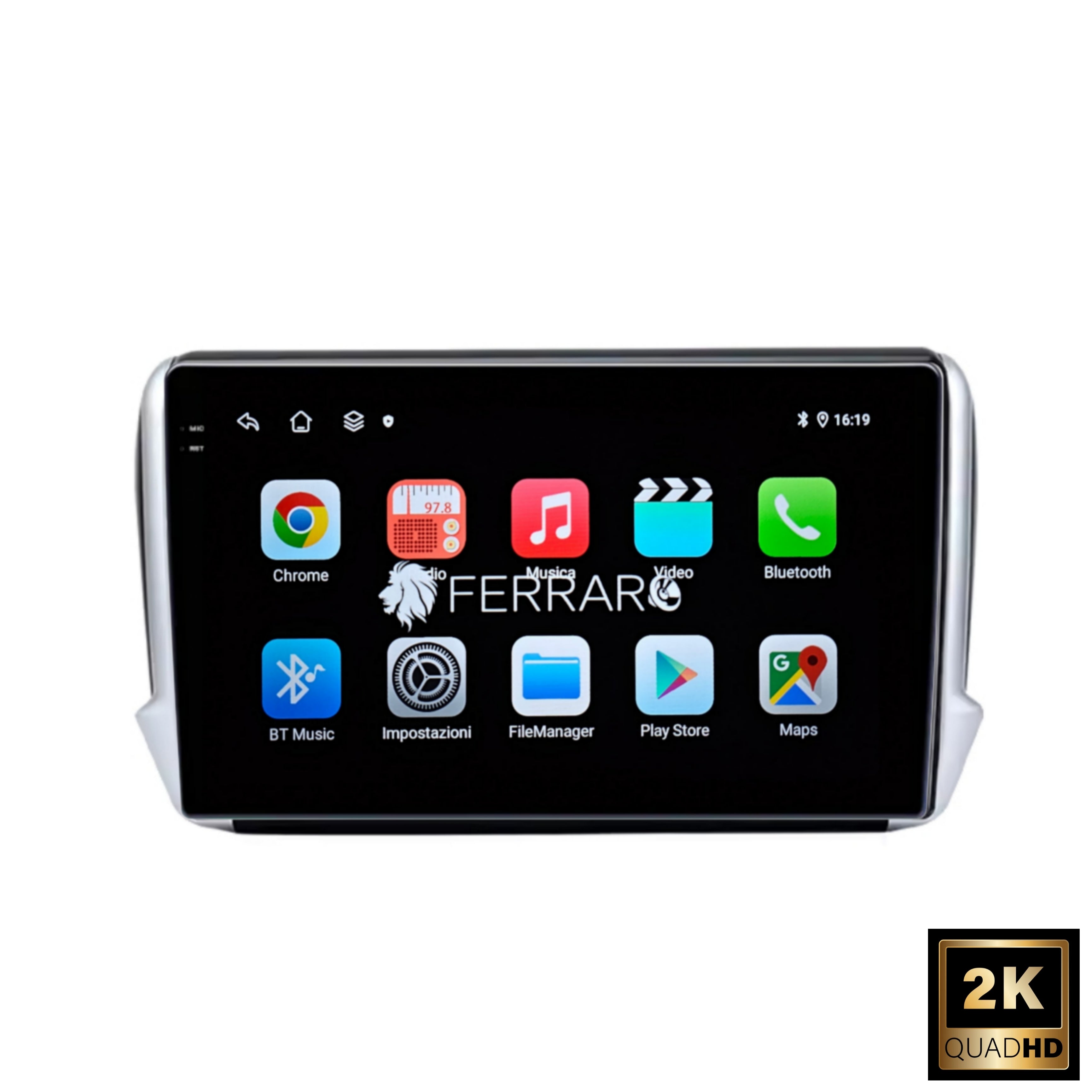 Autoradio per Peugeot 208/2008 10.1" 2K | 2005-2018 | Android | Bluetooth | CarPlay | Android Auto | 4/64GB Ram