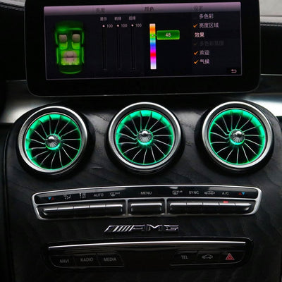 Ambient Light Areazione per Mercedes GLC X253, Classe C W205, 64 Colori RGB