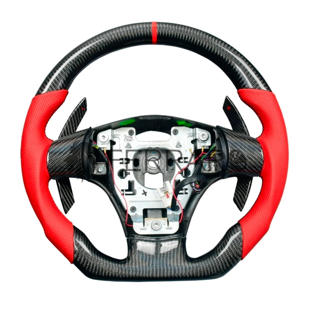 Volante Sportivo per Chevrolet Corvette, Carbonio, Customizzato in Pelle