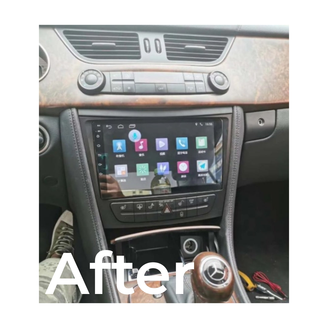 Autoradio per Mercedes Classe E W211 9" 2K | 2002-2009 | Android | Bluetooth | CarPlay | Android Auto | 12/256GB Ram