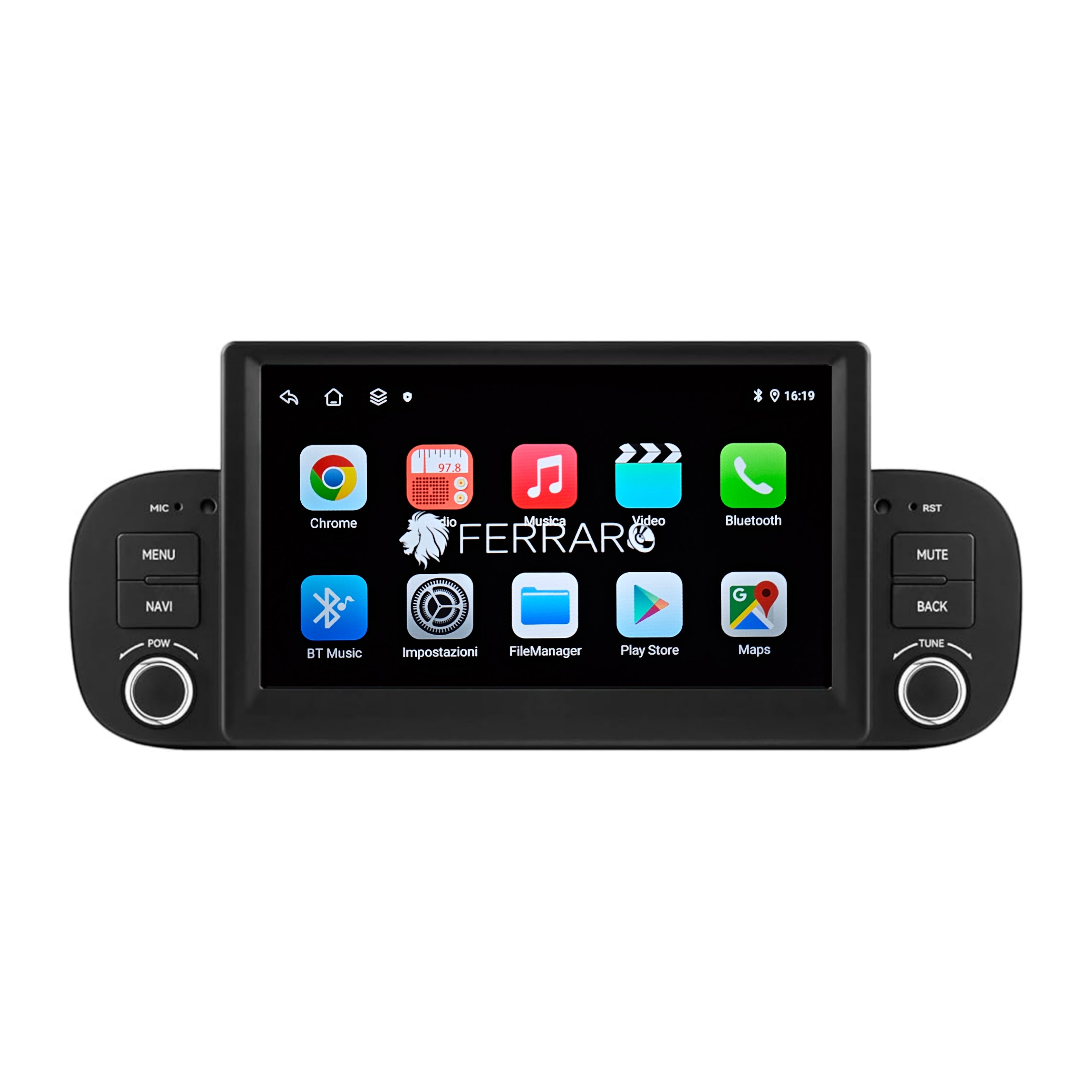 Autoradio per Fiat Panda 3a Serie 7" | 2013-2020 | Android | Bluetooth | CarPlay | Android Auto | 2GB/4GB/6GB/8GB Ram