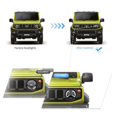 Fanali Anteriore Completo per Suzuki Jimny IV (2018-2022) a LED