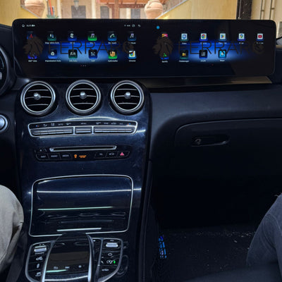 Autoradio per Mercedes Classe C W205, GLC X253, 12.3" + 12.3" | 2015-2022 | Android | Bluetooth | CarPlay | Android Auto | 8/128GB Ram