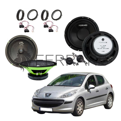 FerraroStore Kit 6 Altoparlanti | PV165.3 | ASK-165.2 | Ant/Post | Peugeot 207 dal 2006>