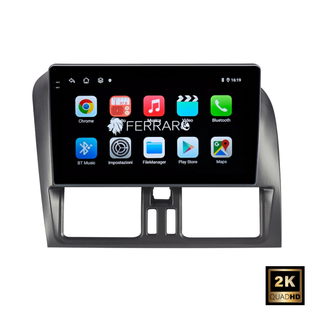 Autoradio per Volvo XC60 9" 2K | 2008-2019 | Android | Bluetooth | CarPlay | Android Auto | 12/256GB Ram