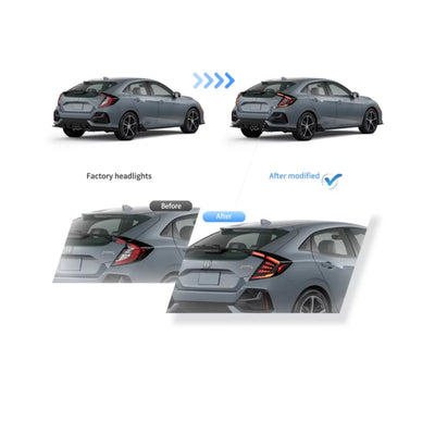 Fanali Posteriore Completo per Honda Civic 10ª (2018-2021) a LED