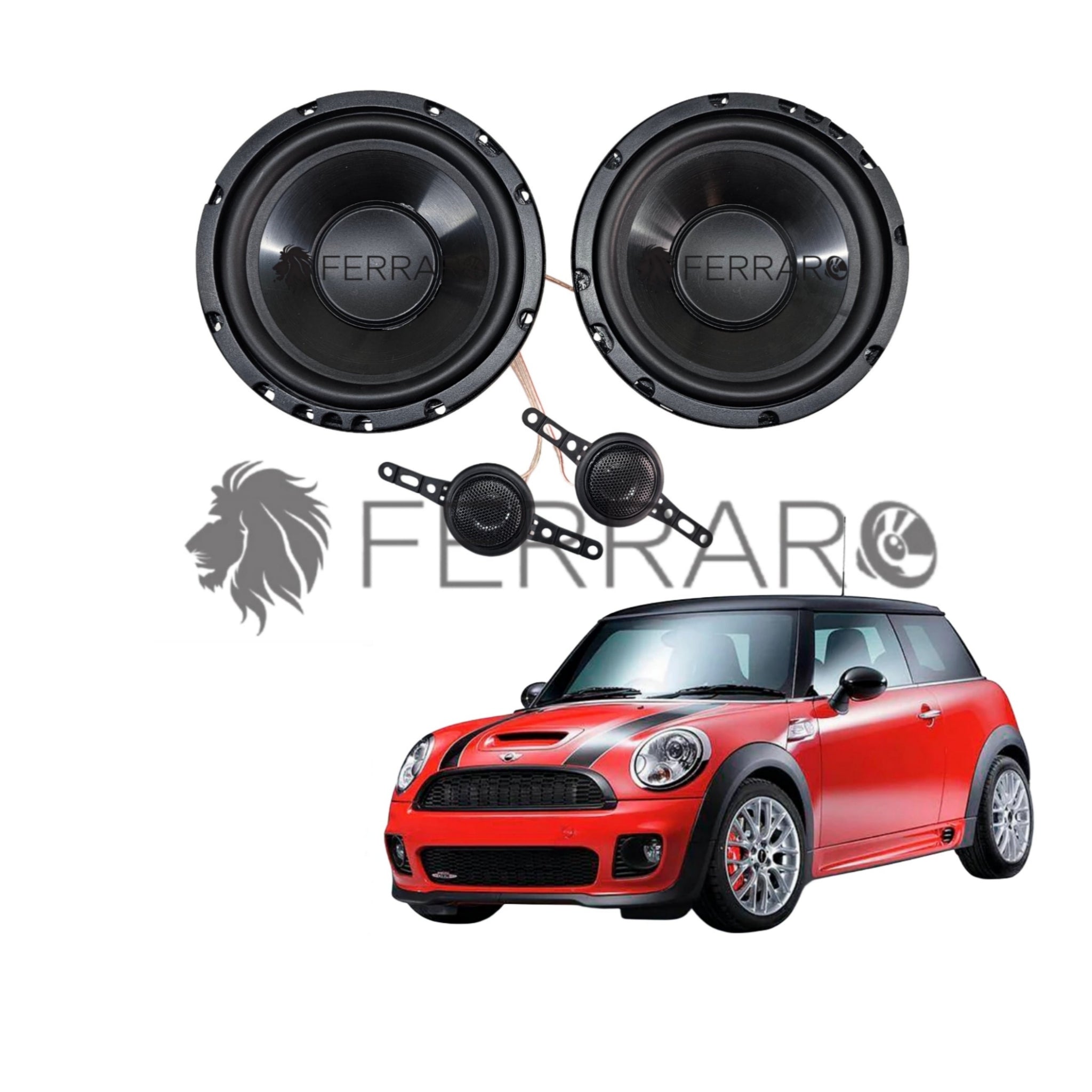 FerraroStore Kit 2 Altoparlanti | ASK-165.2 | Anteriori | Mini Cooper S/Cabrio/One