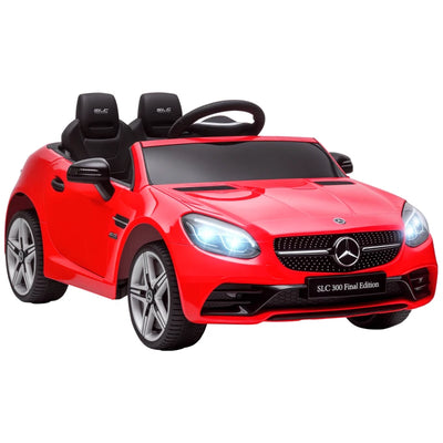 AIYAPLAY Macchina Elettrica per Bambini Licenza Mercedes SLC 300 con Telecomando, in PP e Metallo, 107x62.5x44 cm, Rosso
