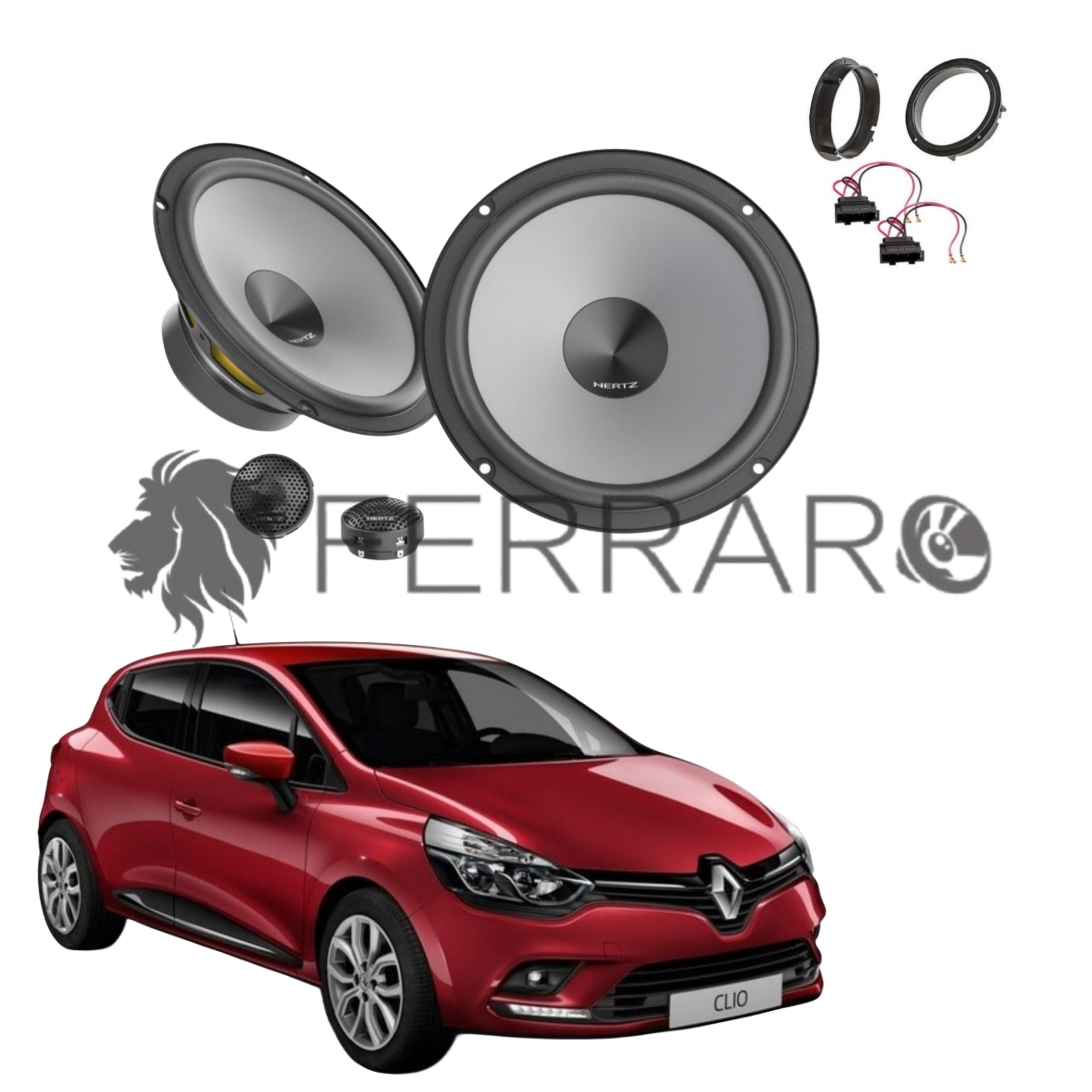 Hertz Kit 4 Casse | K 165 | Ant o Post | Renault Clio V | 5ª Serie (Dal 2019>)