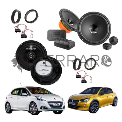 Hertz Kit 6 Casse | DSK 165.3 | ASC-652PC | Ant/Post | Peugeot 208