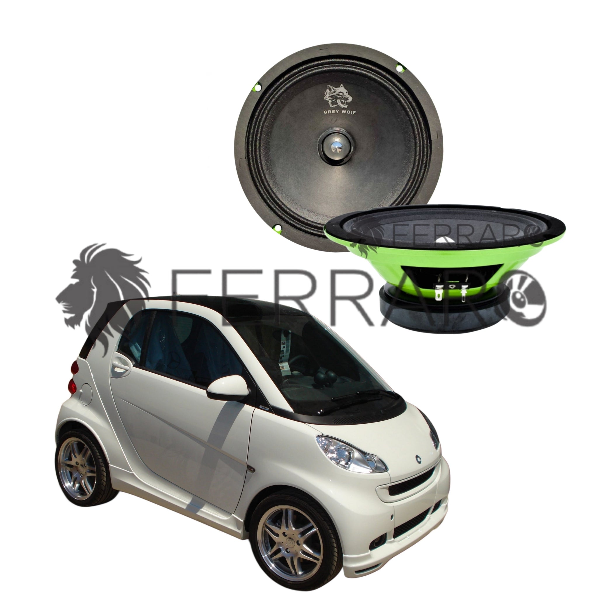 FerraroStore Kit 2 Altoparlanti | PV165.3 | Anteriori | Smart ForTwo 451