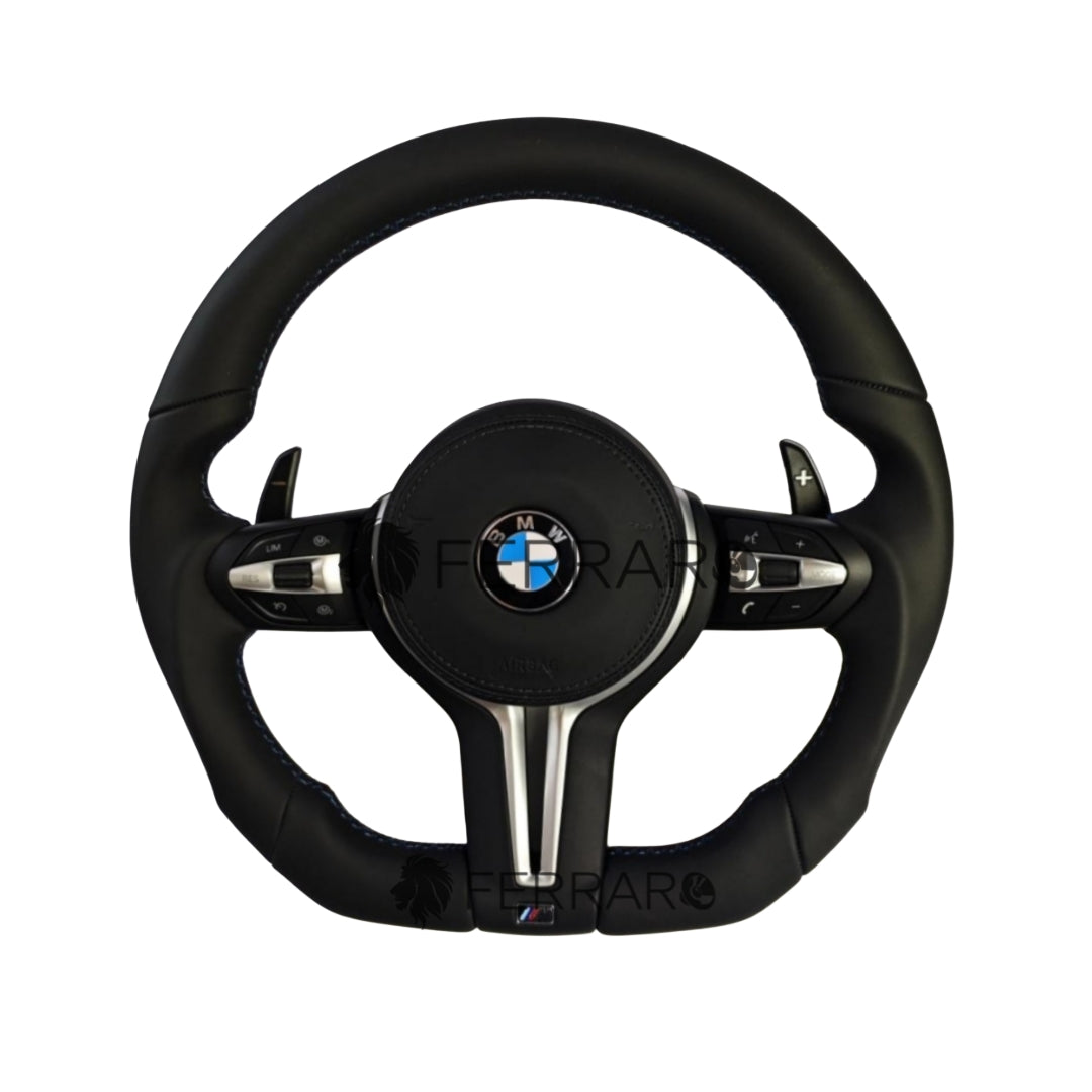 Volante per BMW, Pelle Nera, Linea Tricolore
