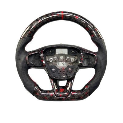 Volante Sportivo per Ford Fiesta ST Line,  Carbonio, Customizzato in Pelle (su Realizzazione)