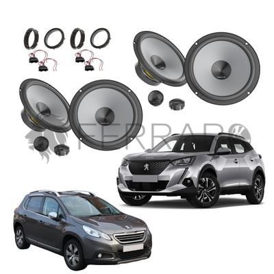 Hertz Kit 8 Casse | K 165 | Ant/Post | Peugeot 2008 1ª/2ª dal 2013>