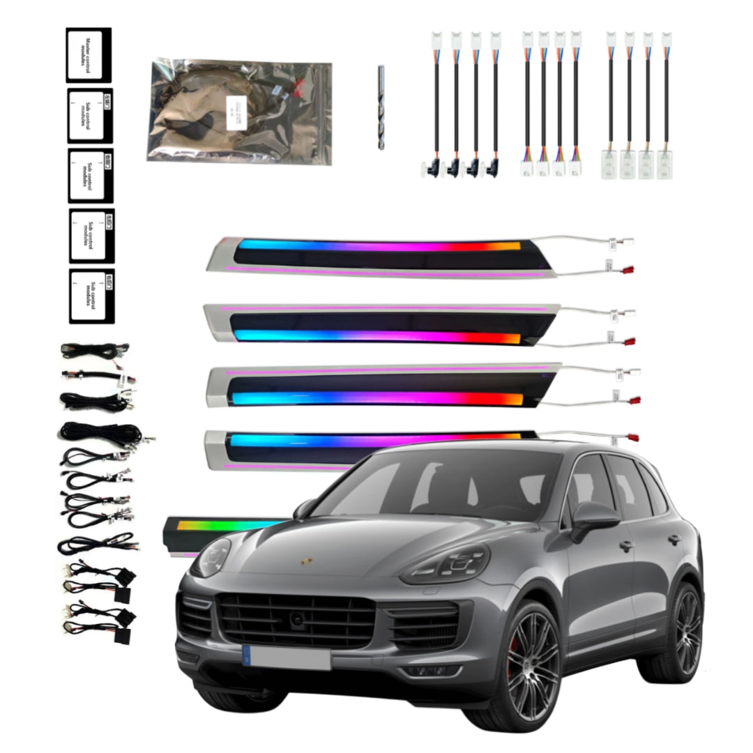 Ambient Light per Porsche Cayenne (2010-2017), 64 Colori RGB