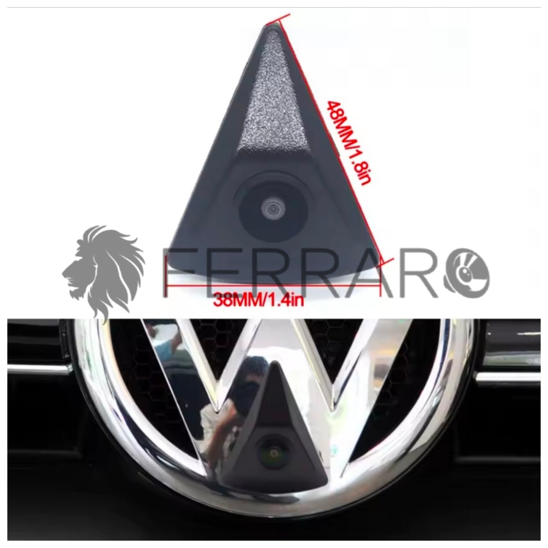 Telecamera Frontale per Volkswagen Golf, Passat, Polo, Jetta, Touareg, Tiguan (Compatibilità in Descrizione) | AHD, 1920x1080 | 170° Gradi