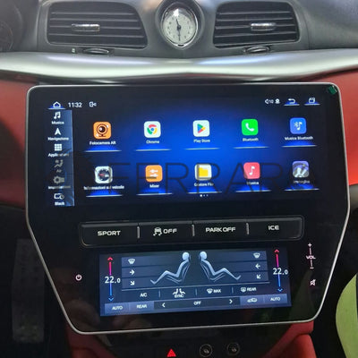 (PRENOTA) Autoradio per Maserati Gran Turismo (2007-2019) 12.3" Display Aria Condizionata e Android, Bluetooth, CarPlay, Android Auto, 8/128GB Ram