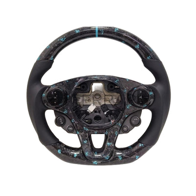 Volante Sportivo per Smart 453, Carbonio, Customizzato in Pelle (su Realizzazione)