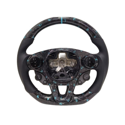 Volante Sportivo per Smart 453, Carbonio, Customizzato in Pelle (su Ordinazione)