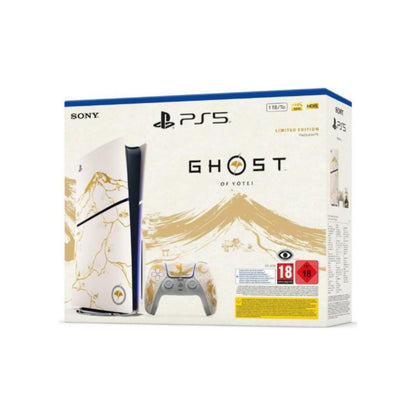 Sony PS5 Slim Ghost of Yotei Gold, Limited Edition | 1TB | White