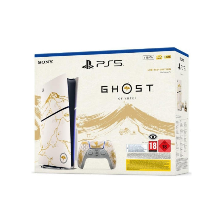 Sony PS5 Slim Ghost of Yotei Gold, Limited Edition | 1TB | White
