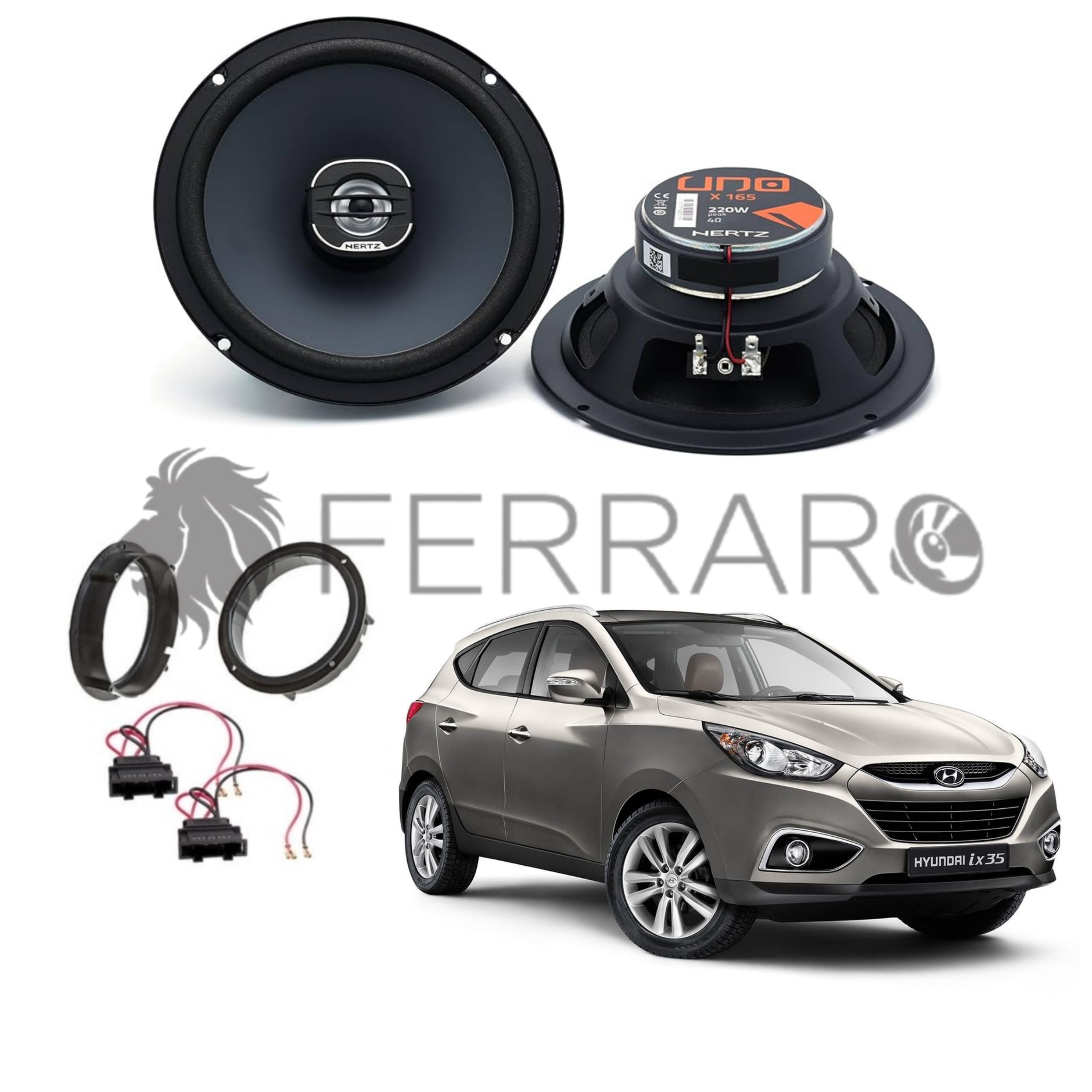 Hertz Kit 2 Casse | X 165 | Ant o Post | Hyundai IX35