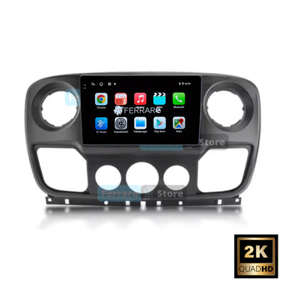 Autoradio per Renault Master | Nissan NV400 | Opel Movano 9" 2K | 2010-2024 | Android | Bluetooth | CarPlay | Android Auto | 12/256GB Ram