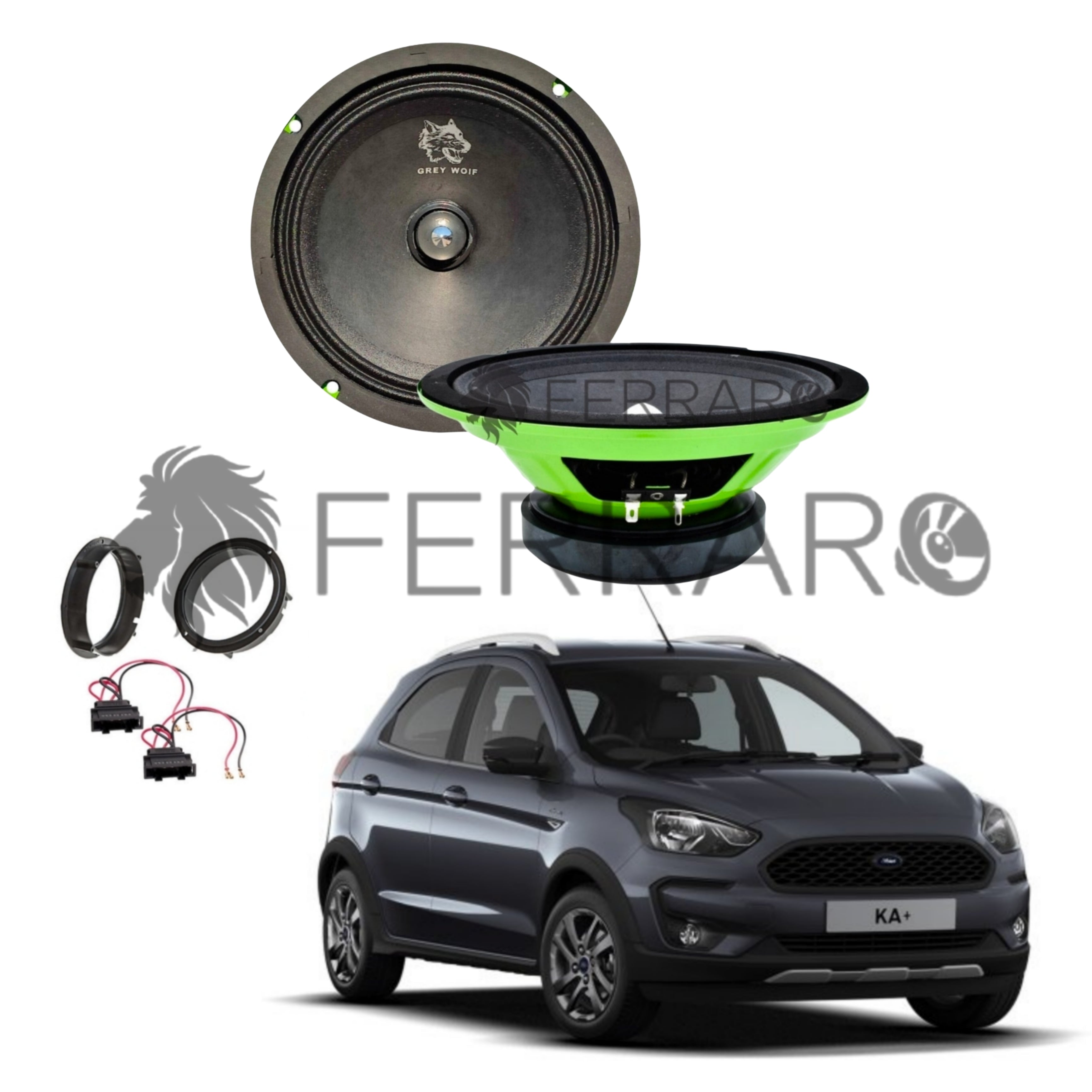 FerraroStore Kit 2 Altoparlanti | PV165.3 | Anteriore | Ford KA+ dal 2014>