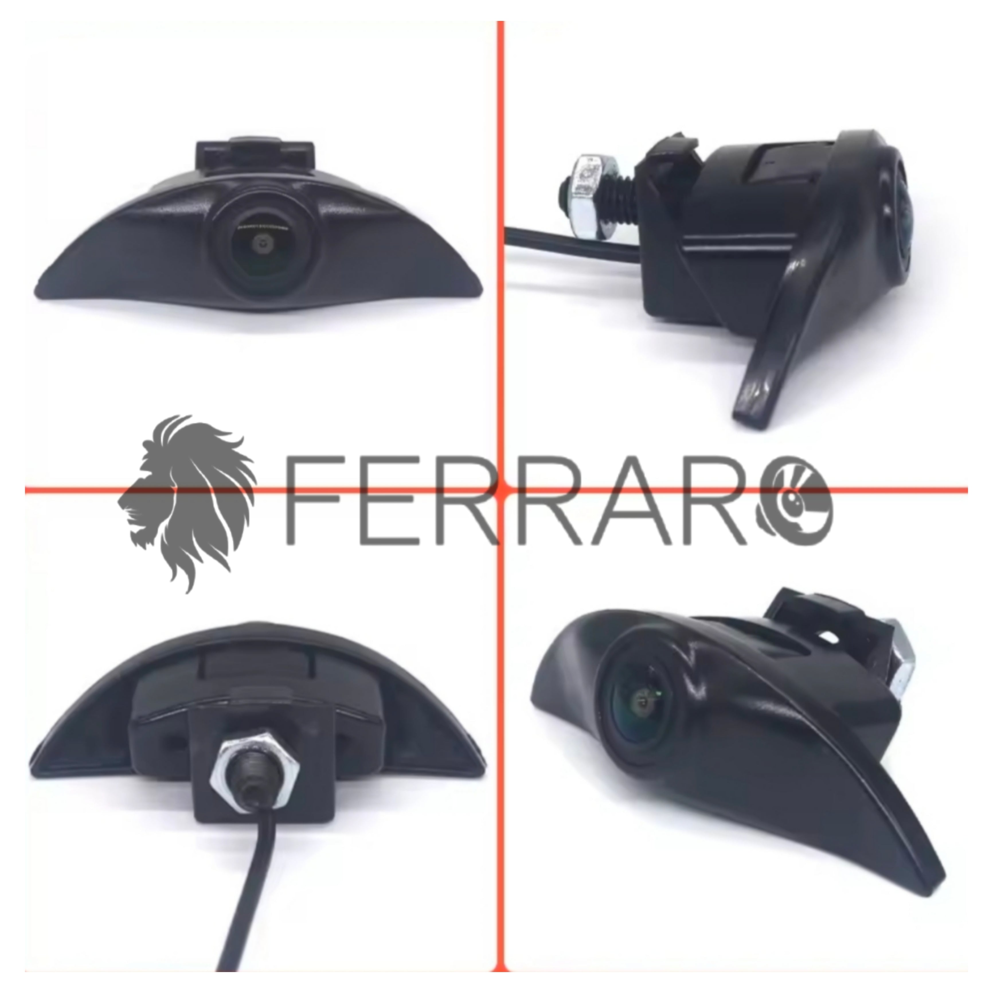 Telecamera Frontale per Nissan X-Trail T30, Qashqai J10, J11 (Compatibilità in Descrizione) | AHD, 1920x1080 | 170° Gradi