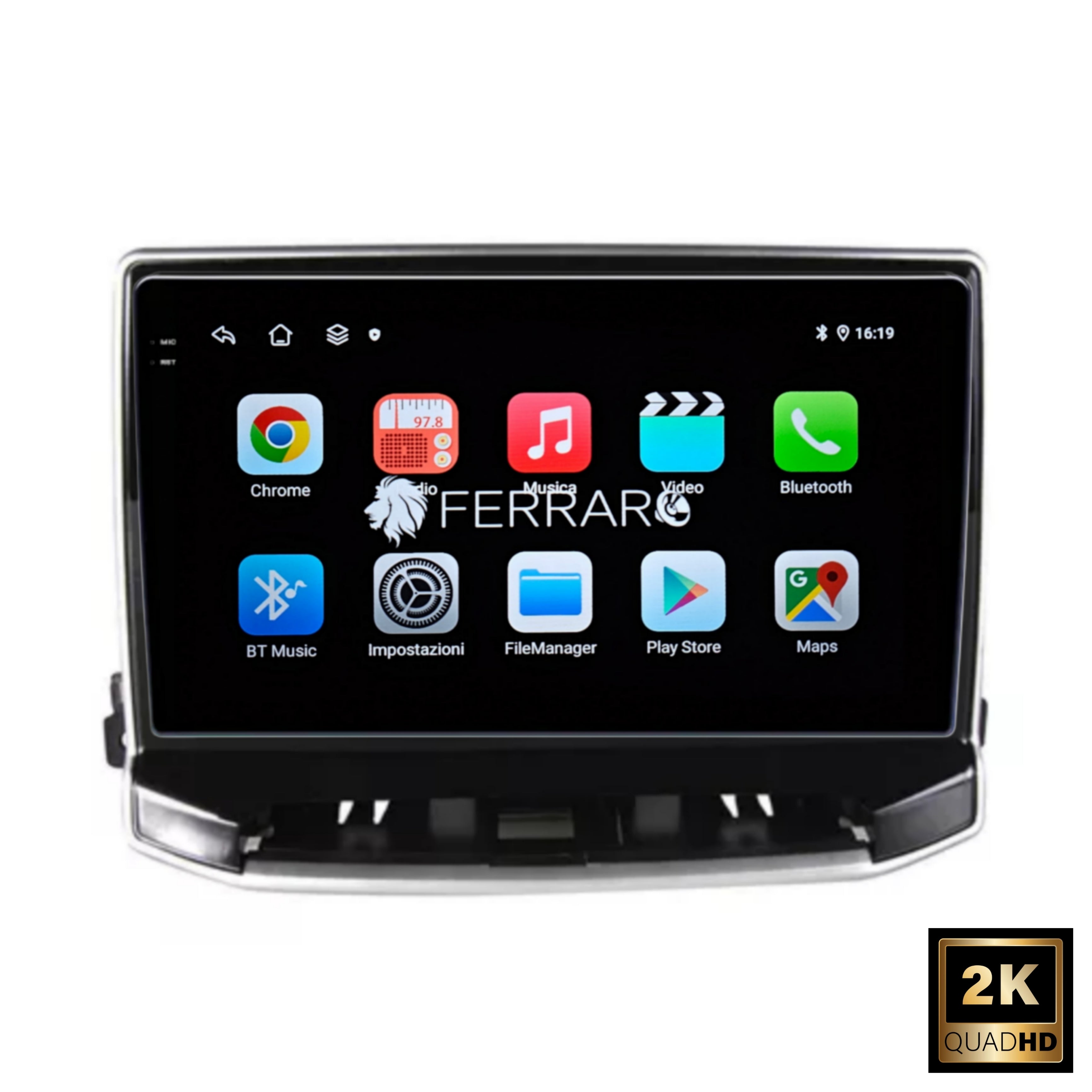 Autoradio per Jeep Compass 10.1" 2K | Dal 2021> | Android | Bluetooth | CarPlay | Android Auto | 4/64GB Ram