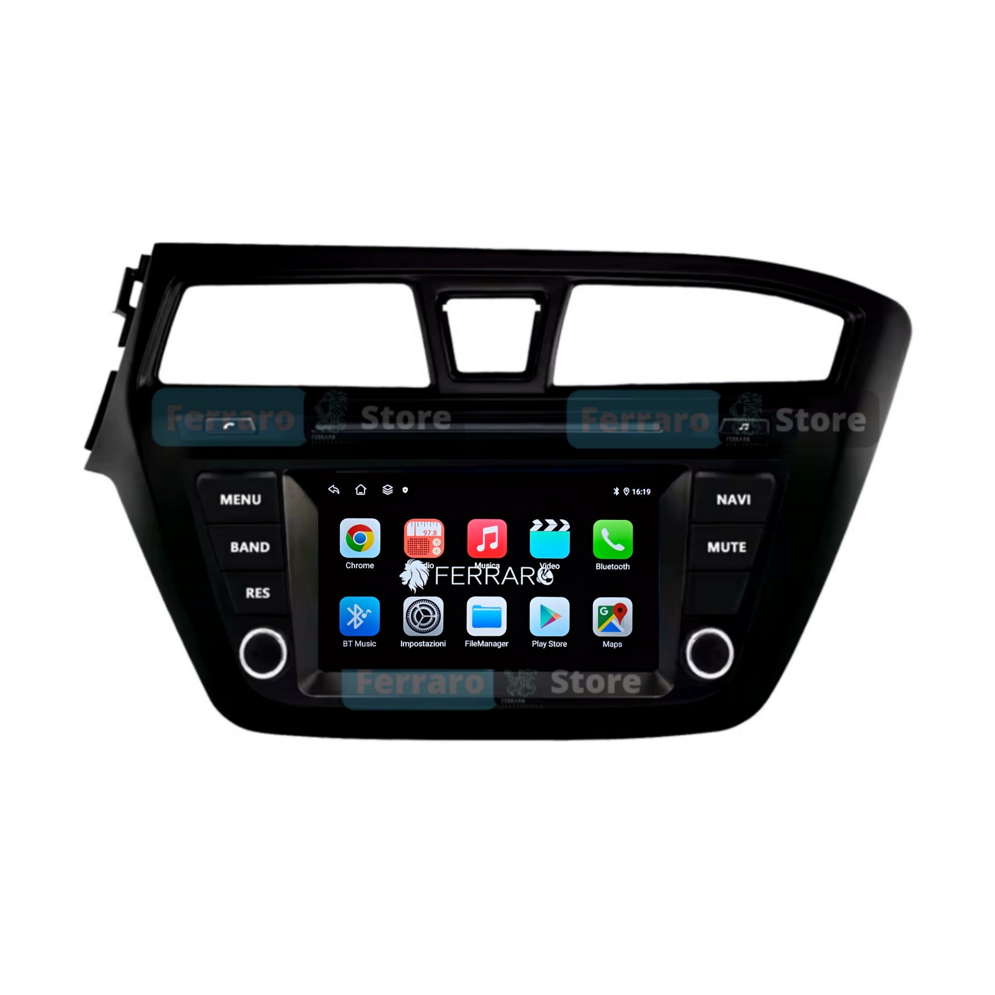 Autoradio per Hyundai i20 7" | 2014-2018 | Android | Bluetooth | CarPlay | Android Auto | 4GB/8GB Ram