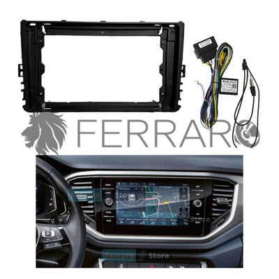 Kit Montaggio Autoradio 9"Pollici Volkswagen 9" (2016-2023), Mascherina, Cablaggio per Autoradio Android