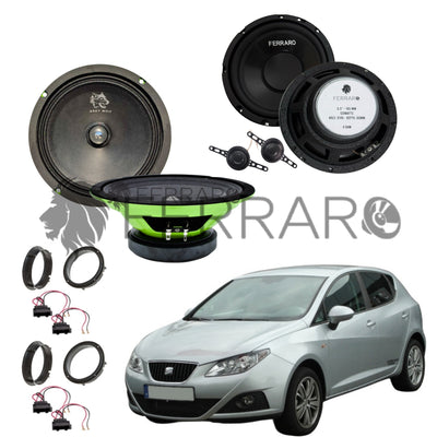FerraroStore Kit 6 Altoparlanti | PV165.3 | ASK-165.2 | Ant/Post | Seat Ibiza 6L (2002-2008)