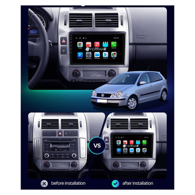 Autoradio per Volkswagen Polo 9" | 2001-2009 | Android | Bluetooth | CarPlay | Android Auto | 2GB/4GB/6GB/8GB Ram