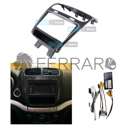 Kit Montaggio Autoradio 9"Pollici Fiat Freemont (2012-2020) Mascherina, Cablaggio Autoradio Android