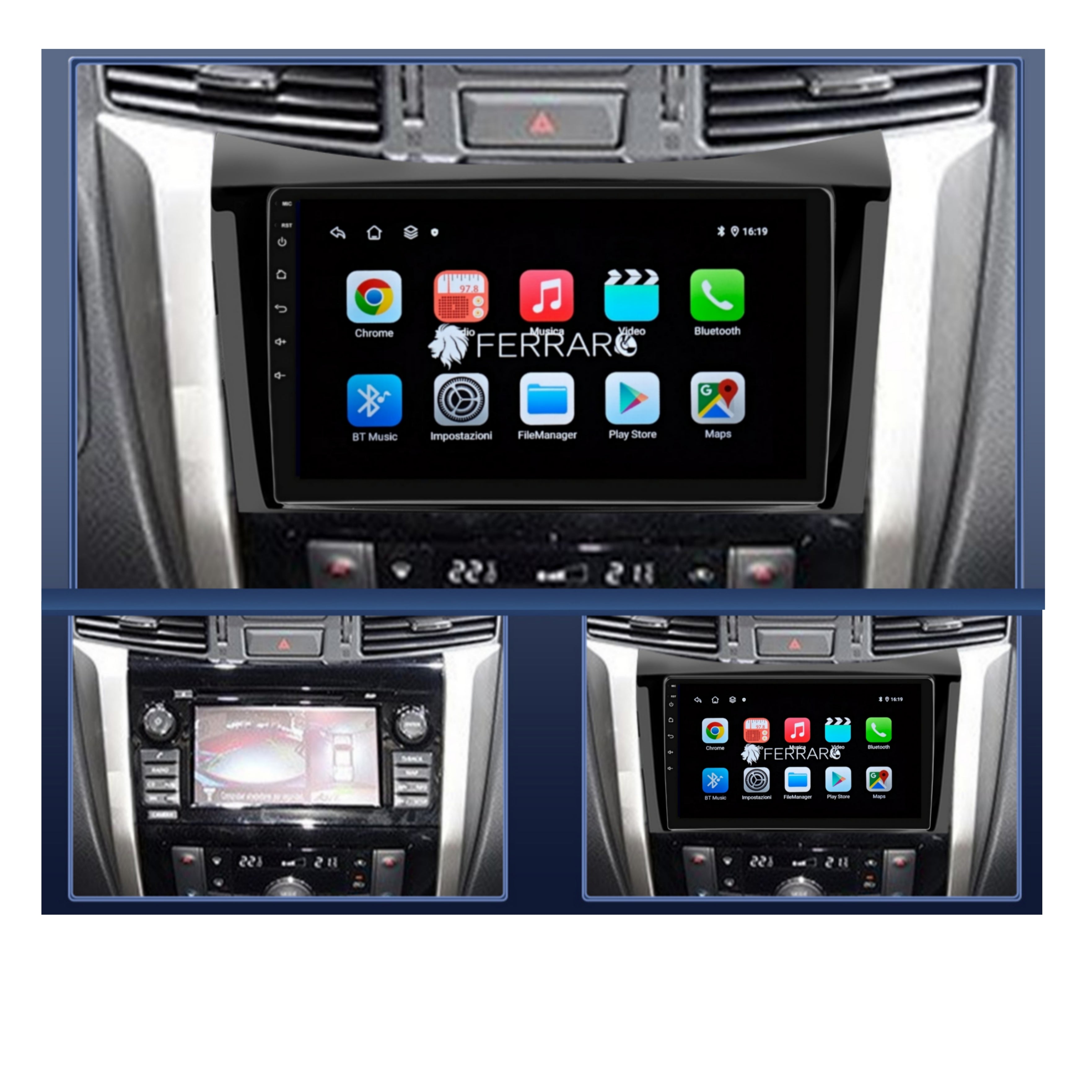 Autoradio per Nissan Navara Frontier 10.1" | 2014-2021 | Android | Bluetooth | CarPlay | Android Auto | 2GB/4GB/6GB/8GB Ram