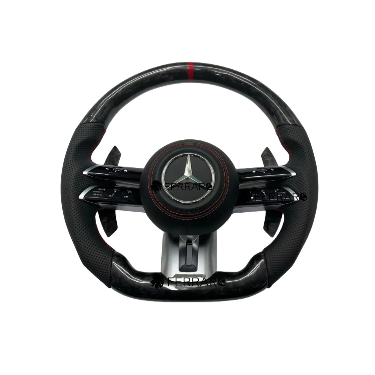 Volante per Mercedes, Forgiatura, Etichetta Rossa, Foratura, Galvanica, AMG