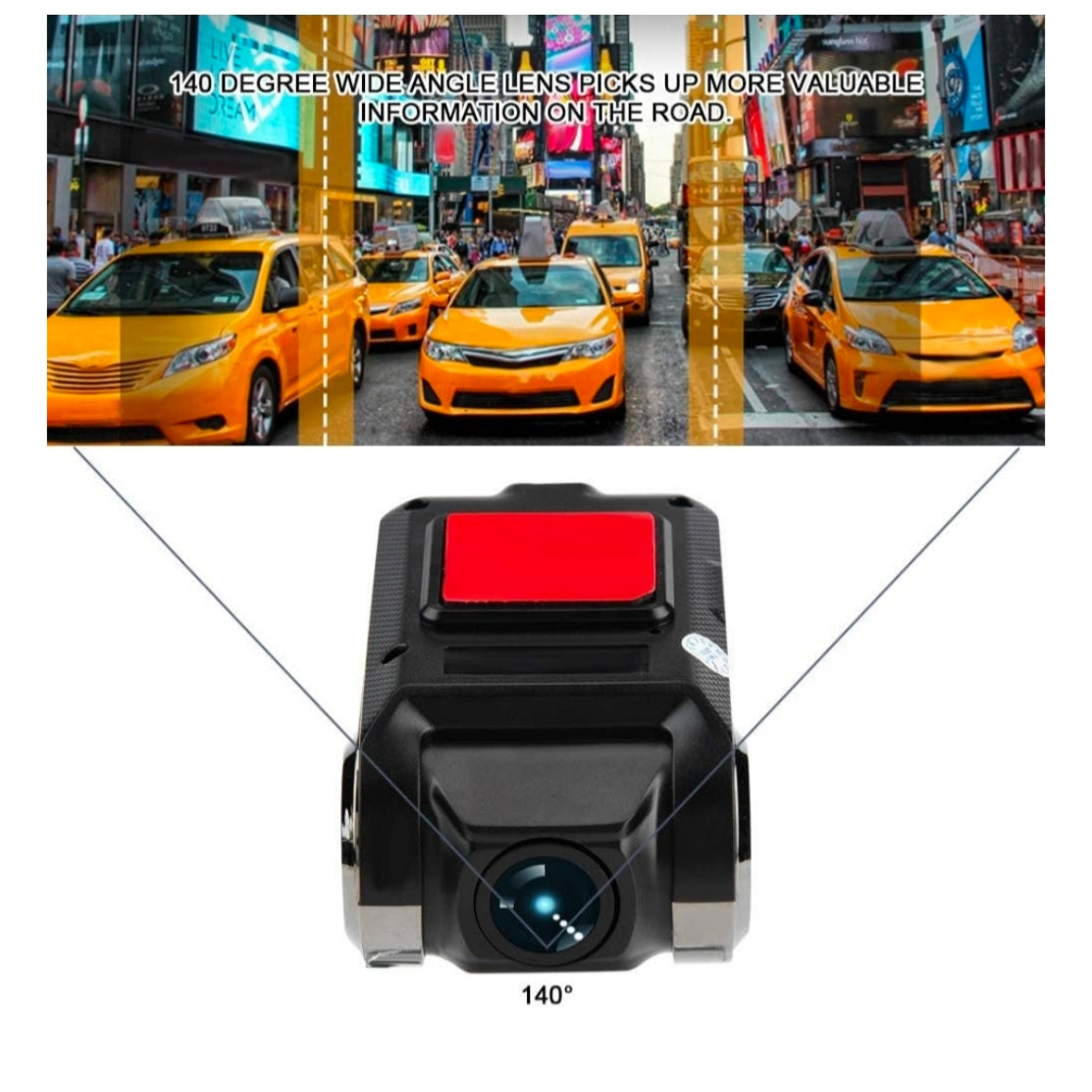 Dashcam per Auto, Universale per Autoradio Android, FHD