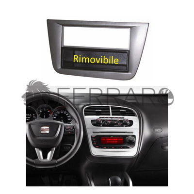 Mascherina 1DIN con Cassetto | Seat Altea, Toledo dal 2005>