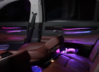 Ambient Light per BMW Serie 7 F01, F02 (2009-2014), 256 Colori, APP