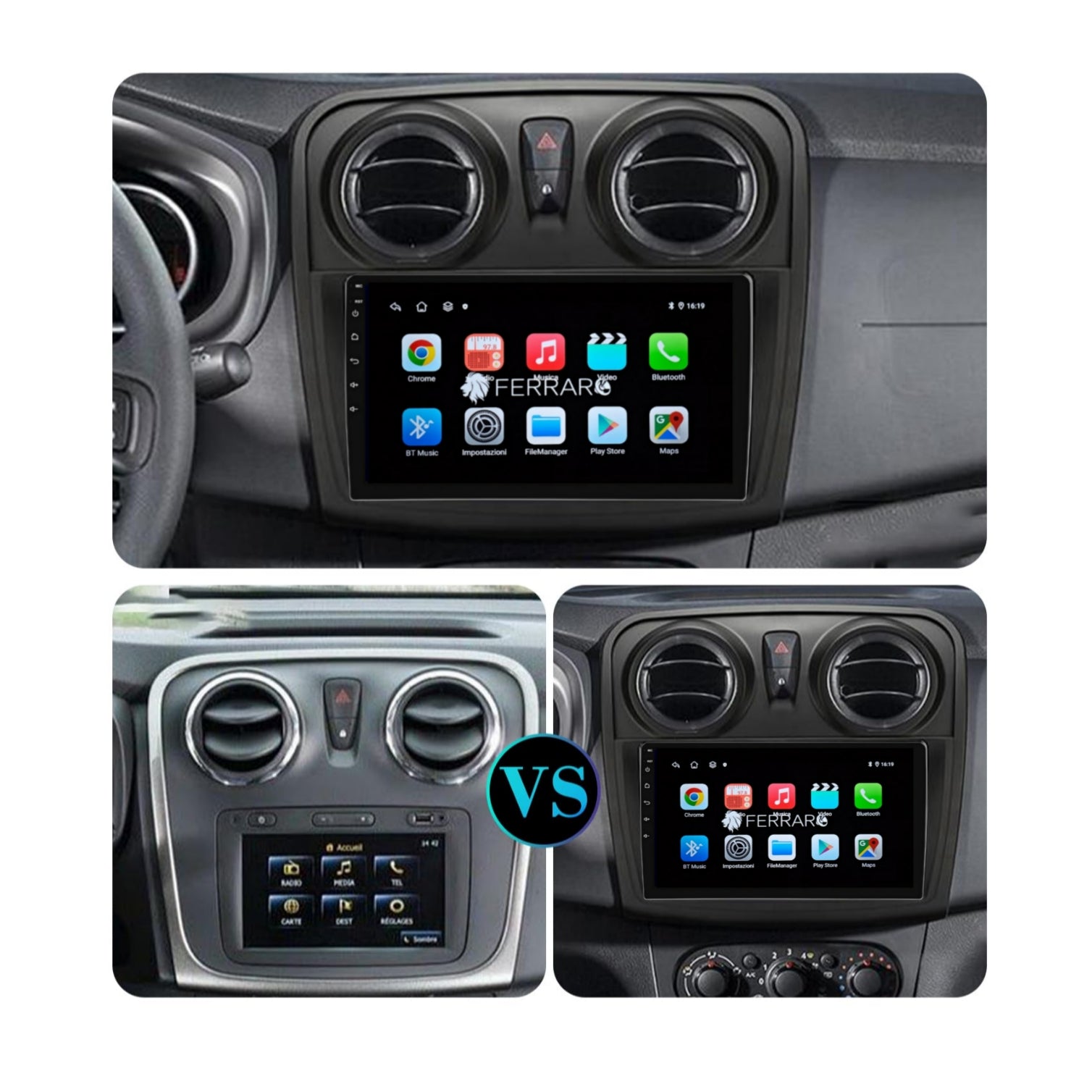 Car Radio for LOGAN/SANDERO/STEPWAY/SYMBOL [2012 - 2019] - 2GB/4GB/6GB/8GB Ram, Intelligent car system, 2Din 9"Inch, GPS, Navigator, Wifi