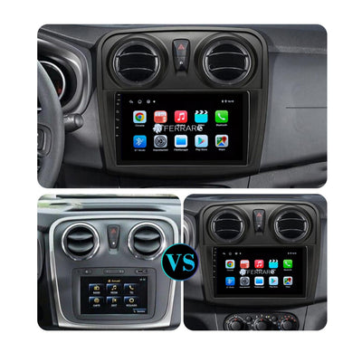 Autoradio per Logan | Sandero | Stepway Symbol 9" | Android | Bluetooth | CarPlay | Android Auto | 2GB/4GB/6GB/8GB Ram
